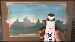 Acrylic Painting Tutorial  Mist and Fog [upl. by Erna216]