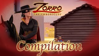 Zorro the Chronicles  Episode 25  26  COMPILATION  Superhero cartoons [upl. by Llehctim]