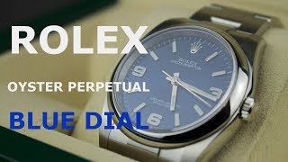 Rolex Oyster Perpetual 116000 blue dial 36mm [upl. by Frederic]