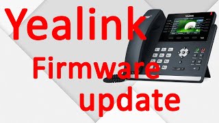 Yealink Handset Firmware update [upl. by Avictor]