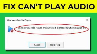 HOW TO FIX Windows Media Player Encountered A Problem While Playing The File  Technical MR [upl. by Dyann]