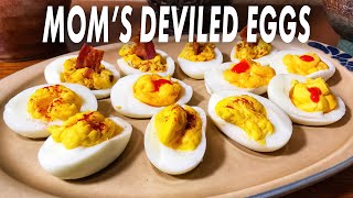 Moms Deviled Eggs  How To Make The Best Deviled Eggs [upl. by Yecaj]