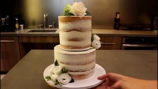 How To Make A Tiered Cake  CHELSWEETS [upl. by Noivax]