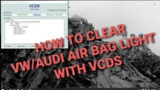 AIR BAG RESET VWAUDI WITH VCDS [upl. by Neiviv818]