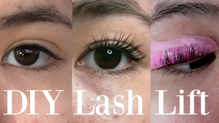 Lash Lift DIY Eyelash Perm at Home [upl. by Yarazed]