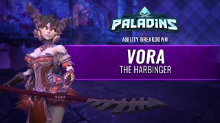 Paladins  Ability Breakdown  Vora The Harbinger [upl. by Devad]