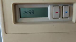 old White Rodgers Thermostat Circa 1980s [upl. by Rollet376]