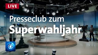 ARDPresseclub Wie startet Deutschland in das Superwahljahr [upl. by Peer]