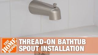 How to Fix a Leaky Bathtub Faucet  The Home Depot [upl. by Fidole]