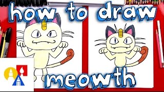 How To Draw Meowth Pokemon [upl. by Eniar]