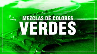 CÓMO HACER EL COLOR VERDE ✅ Mezclas de Colores Fácil 🎨 [upl. by Akisey]