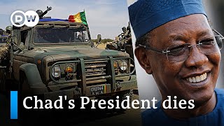 Chad army President killed during front line visit  DW News [upl. by Atekihs]