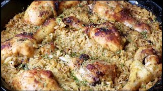 Easy One Pan Chicken And Rice [upl. by Daugherty206]