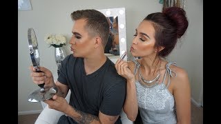 I do my husbands makeup [upl. by Htims]