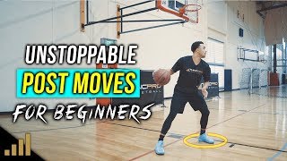 How to 3 Unstoppable Post Moves For Beginners DOMINATE THE PAINT [upl. by Furmark435]