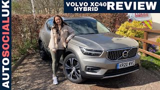 2021 Volvo XC40 Recharge PHEV review  T5 inscription Plug in Hybrid interiortest driveprice [upl. by Alansen]