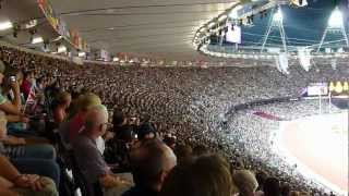 Massive Mexican Wave  London 2012 Olympic Stadium [upl. by Ricard]