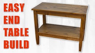 Colin Knechts Easy End Table Build  Side Table DIY [upl. by Andra]