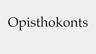 How to Pronounce Opisthokonts [upl. by Neff]