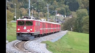 Rhätische Bahn im Prättigau DavosKlostersLandquart um 2020 [upl. by Ulland]