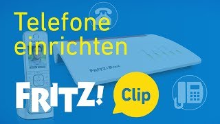 FRITZ Clip – Telefone an der FRITZBox einrichten [upl. by Ymrej]