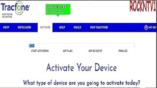 ACTIVATE TRACFONE ONLINE Mobile PHONE ACTIVATION [upl. by Nirroc]