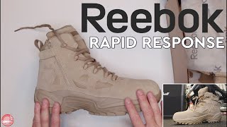 Reebok Rapid Response Boots Review Reebok Tactical Boots [upl. by Enyamrahs681]