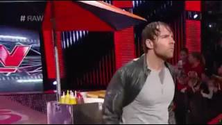 Dean Ambrose Saves John Cena from The Authority WWE RAW [upl. by Attemaj]