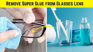 How to Remove Super Glue from Glasses Lens  DIY Solutions [upl. by Vookles942]