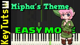 Mipha’s Theme from Breath of the Wild  Easy Mode Piano Tutorial Synthesia [upl. by Lehpar]