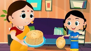 Mummy Ki Roti Gol Gol  Hindi Rhymes  मम्मी की रोटी गोल  Hindi Nursery Rhymes for Children [upl. by Eiramik27]