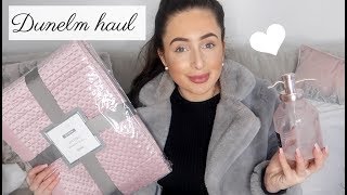 DUNELM INTERIOR HAUL LUXURY ROSE GOLD BLUSH PINK BED SET THROWS BATHROOM ACCESSORIES [upl. by Attenra403]