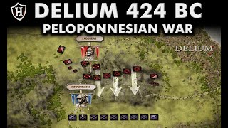 Battle of Delium 424 BC ⚔️ Athens takes on Sparta ⚔️ Peloponnesian War [upl. by Abehshtab12]