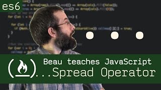 spread operator and rest operator  Beau teaches JavaScript [upl. by Nohsid]