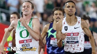 NCAA champ Hocker battles Olympic champ Centrowitz to the line in 1500m trials classic  NBC Sports [upl. by Roddy]