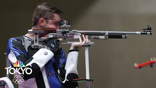 USAs Will Shaner wins gold in 10m air rifle sets Olympic record  Tokyo Olympics  NBC Sports [upl. by Sarid]