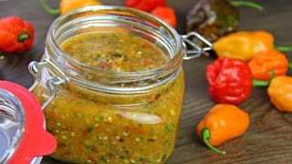 Traditional Caribbean Peppersauce hot sauce Recipe [upl. by Peace]