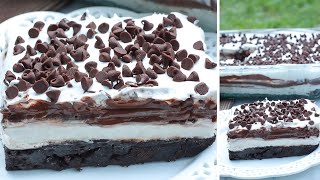 Chocolate Lasagna NoBake Cookout Dessert [upl. by Araeit]