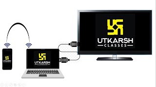 How to open UTKARSH APP in LAPTOP  COMPUTER  DESKTOP  PC and Normal LCD  Normal LED [upl. by Ehgit]