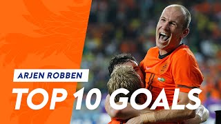 Arjen Robben  Top 10 goals in Oranje [upl. by Mundy]