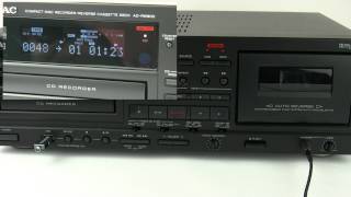 TEAC ADRW900  How to record on different formats [upl. by Kos847]