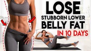 LOSE BELLY FAT in 10 Days lower belly  8 minute Home Workout [upl. by Tris]