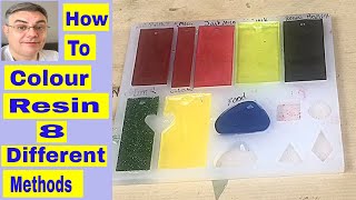 How to colour resin using 8 different methods [upl. by Marcille]