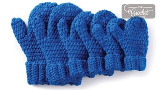 Easy Crochet Adult Mittens [upl. by Elleahcim]