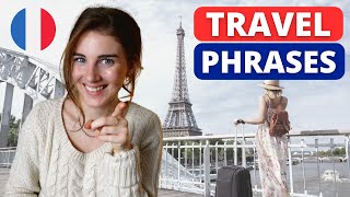 50 French TRAVEL Phrases  Learn French [upl. by Ailem]