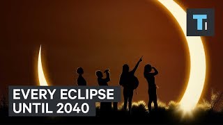 Map Shows Every Upcoming Solar Eclipse Until 2040 [upl. by Raphael258]