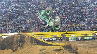 Monster Jam El Paso 2020 Grave Digger Charlie Pauken Freestyle 030820 [upl. by Acired717]