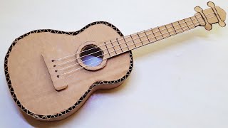 KARTONDAN GİTAR YAPIMI   How to make a guitar from cardboard [upl. by Oirramed246]