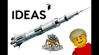 LEGO IDEAS NASA Apollo Saturn V Set 21309  LEGO Speed build [upl. by Naened]