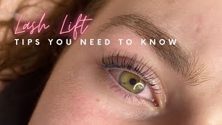 Lash lift tips amp tricks [upl. by Idnas]